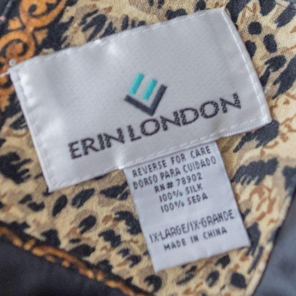 Erin London Leopard Print Silk Jacket - Picture 8 of 8